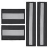 WEBEEDY 4PCS Reflective Safety Patches Hook and Loop Fastener Safety Patches for Vest Backpack Night Sportsperson, Worker, Hiker, Dog Vest, Firefighter Rescue Police, 2 Sizes view 1