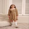 GRACE KARIN Girl Casual Midi Dress Long Sleeve Fall Dresses Ruffle A Line Swing Flowy Solid Khaki Size 8Y view 2