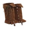 KUOIN Medieval Leg Covers Slim Fit Pirate Renaissance Faux Leather Steampunk Costume for Boots view 1