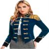 Sinleey Women's Circus Ringmaster Velvet Tailcoat Victorian Lion Tamer Jacket Christmas Cosplay Costume #01DarkBlue Large view 2