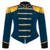 Sinleey Women's Circus Ringmaster Velvet Tailcoat Victorian Lion Tamer Jacket Christmas Cosplay Costume #01DarkBlue Large view 4
