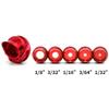 37/45 Degree Hooded Peep Sight Compound Bow Peep Sight Inner Core 6X Clarifier Aperture Lens Kits for Hunting view 4