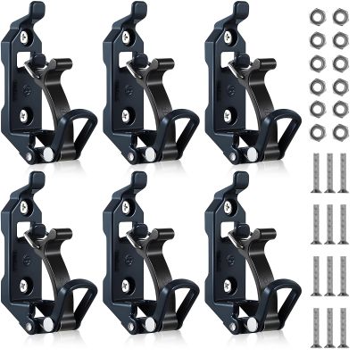 6 Pcs Shovel Holder for Truck, Metal Shovel Mounts for Roof Rack, Quick Release Axe Holder Mount Kit for Boats, Military Equipment, Axe, Wall Mounting Brackets
