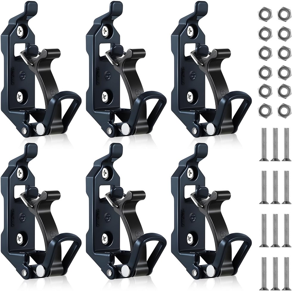 6 Pcs Shovel Holder for Truck, Metal Shovel Mounts for Roof Rack, Quick Release Axe Holder Mount Kit for Boats, Military Equipment, Axe, Wall Mounting Brackets