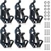 6 Pcs Shovel Holder for Truck, Metal Shovel Mounts for Roof Rack, Quick Release Axe Holder Mount Kit for Boats, Military Equipment, Axe, Wall Mounting Brackets view 1