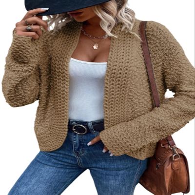 Dokotoo Womens Oversized Winter Cardigans Sweaters for Women 2026 Early Fall Fashion Open Front Ladies Long Sleeve Autumn Chunky Early Fall Fashion Soft Knit Winter Outerwear Coats Flaxen X-Large