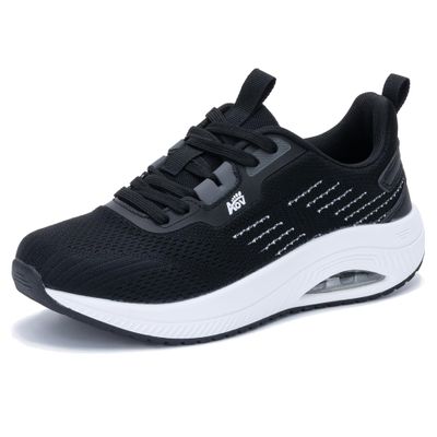 ephiza Women's Walking Shoes with Arch Support Orthotic Sneakers for Plantar Fasciitis Heel and Foot Pain Relief Tennis WhiteBlack Size 8