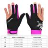 Funien 1Piece Billiard Glove 3 Fingers Cue Sports Glove Men Women Billiard Shooters Right Left Interceable Snooker Gloves view 2