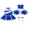 TSSOE Kids Girls Glitter Sequins Cheerleading Uniform Cheer Leader Outfits Dance Dress Performance C05 14 Years view 3