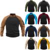 GOKKILRW Mens Fleece Tactical Pullover Winter Warm Thicken Quarter Zip Military Tactical Jacket Outdoor Thremal Sherpa Lined Combat Pullover Sweater view 2