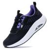 ephiza Women's Walking Shoes with Arch Support Orthotic Sneakers for Plantar Fasciitis Heel and Foot Pain Relief Tennis PurpleBlack Size 7.5 view 4