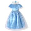 9T 10T Girl Maxi Princess Tulle Dress 9-10 Years Off Shoulder Mesh Birthday Party Dress Gowns Kids Holiday Fancy Dresses Blue view 1