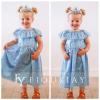 9T 10T Girl Maxi Princess Tulle Dress 9-10 Years Off Shoulder Mesh Birthday Party Dress Gowns Kids Holiday Fancy Dresses Blue view 3