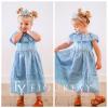 9T 10T Girl Maxi Princess Tulle Dress 9-10 Years Off Shoulder Mesh Birthday Party Dress Gowns Kids Holiday Fancy Dresses Blue view 4