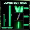 Lewtemi 10 Pcs Large Glow Sticks Big Giant Jumbo Halloween Christmas Emergency Light Stick for Camping Accessories, Survival Kit(Green,16 Inch) view 2