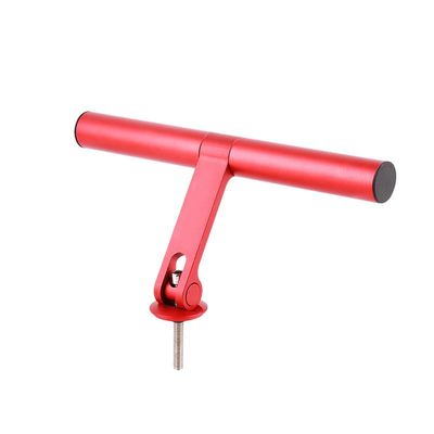 Bicycle Handlebar Extension Bracket,Aluminum Alloy Bicycle Handlebar Extender for Bicycle Led Light Code Table Mobile Phone Holder (Red)