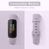 Meliya for Fitbit Inspire 3 Bands Women Men, Soft Silicone Adjustable Wristband Replacement Sport Straps Compatible with Fitbit Inspire 3 Fitness Tracker (Lavender Gray) view 2