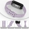 Meliya for Fitbit Inspire 3 Bands Women Men, Soft Silicone Adjustable Wristband Replacement Sport Straps Compatible with Fitbit Inspire 3 Fitness Tracker (Lavender Gray) view 4