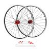 29 inch Mountain Bike Wheel Kit, MTB Wheelset Front & Rear Wheel Set Rims Hub, Aluminum Alloy Rim Disc Brake MTB Wheelset, Disc Brake MTB Wheelset for Cassette Bicycle Wheelset (Red) view 1