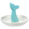 Alipis Jewelry Tray Ceramic Mermaid Trinket Dish Ring Display Holder Necklace Organizer Decorative Plate for Women Girls Birthday Gifts view 1