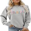 Hapwalyn Sonographer Sweatshirt, Sonography Shirt Women Crewneck Pullover Tops Funny Ultrasound Technologist Sweatshirt Gifts Grey view 1
