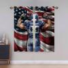 Midkepf Dallas Curtains, Custom Blackout Curtains for Bedroom, Personalized Name and Number Drapes with Grommet, Football Style Curtain Panels for Windows Living Room 2 Panels Gift view 3