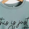 ESIKAH This Is Just A Chapter Not The Whole Story Sweatshirt Funny Letter Print Inspirational Shirt Women Casual Pullover Top Rose view 3