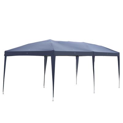 AMOPA 3m x 6m Blue Waterproof Folding Tent with Carry Bag for Home Use Outdoor Camping