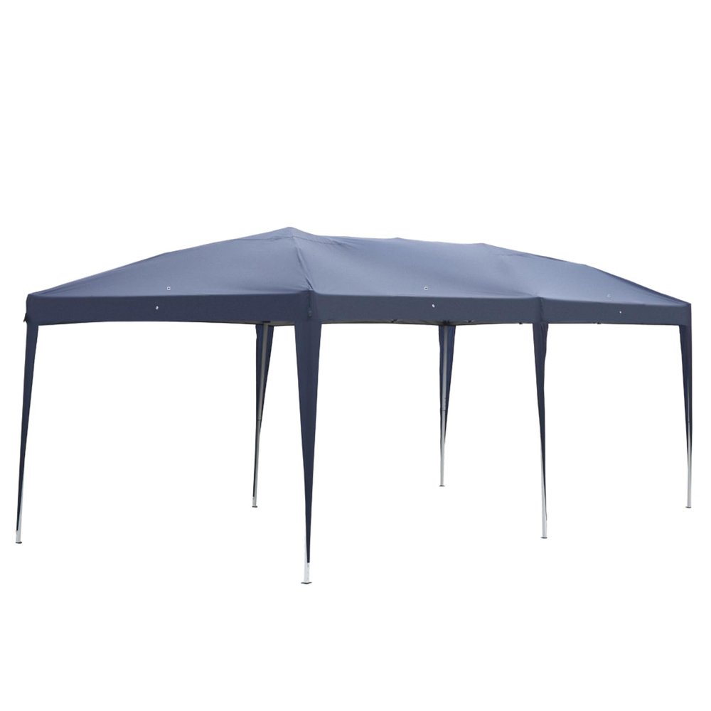 AMOPA 3m x 6m Blue Waterproof Folding Tent with Carry Bag for Home Use Outdoor Camping