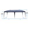 AMOPA 3m x 6m Blue Waterproof Folding Tent with Carry Bag for Home Use Outdoor Camping view 3