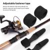 Sosoport 6pcs Fishing Rod Protector Case Strap and Tip Caps Fishing Accessories for Baitcasting Poles Including Rod Caps and Straps view 4