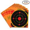 Highwild Adhesive Bullseye Shooting Targets - Splash Effect of Multiple Colors - 12x12 Inch (10 Pack) view 2