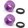 5/8 x 24 Thread Protector Aluminum & Crush Washers Steel 4 Pack with Chosen Color and Texture view 1