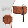 Harrison Howard Ergonomically Designed Correct Bareback Pad with Side Pockets Extra Thick Center for Maximum Support Anti-Slip Bareback Pad Comes with Matching Girth Brown view 2