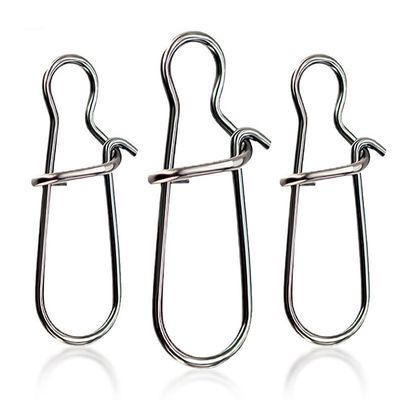 AOHRO Pack of 200 Fishing Snaps Clips Fastlock Duo Lock Snap #0-#8 Quick Change (#2,35Lb/18kg 200pcs)