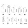 AOHRO Pack of 200 Fishing Snaps Clips Fastlock Duo Lock Snap #0-#8 Quick Change (#2,35Lb/18kg 200pcs) view 2