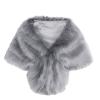 Fashion Elegant Bridal Wedding Faux Fur Long Shawl Wrap Warm Scarf Bridesmaids Christmas Gifts For Women view 1