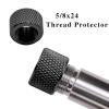5/8 x 24 Thread Protector Aluminum & Crush Washers Steel 4 Pack with Chosen Color and Texture view 2