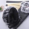 ECYC Women PU Leather Gloves, Winter Warm Gloves Faux Fur Trim Cuff Thick Gloves for Women view 2