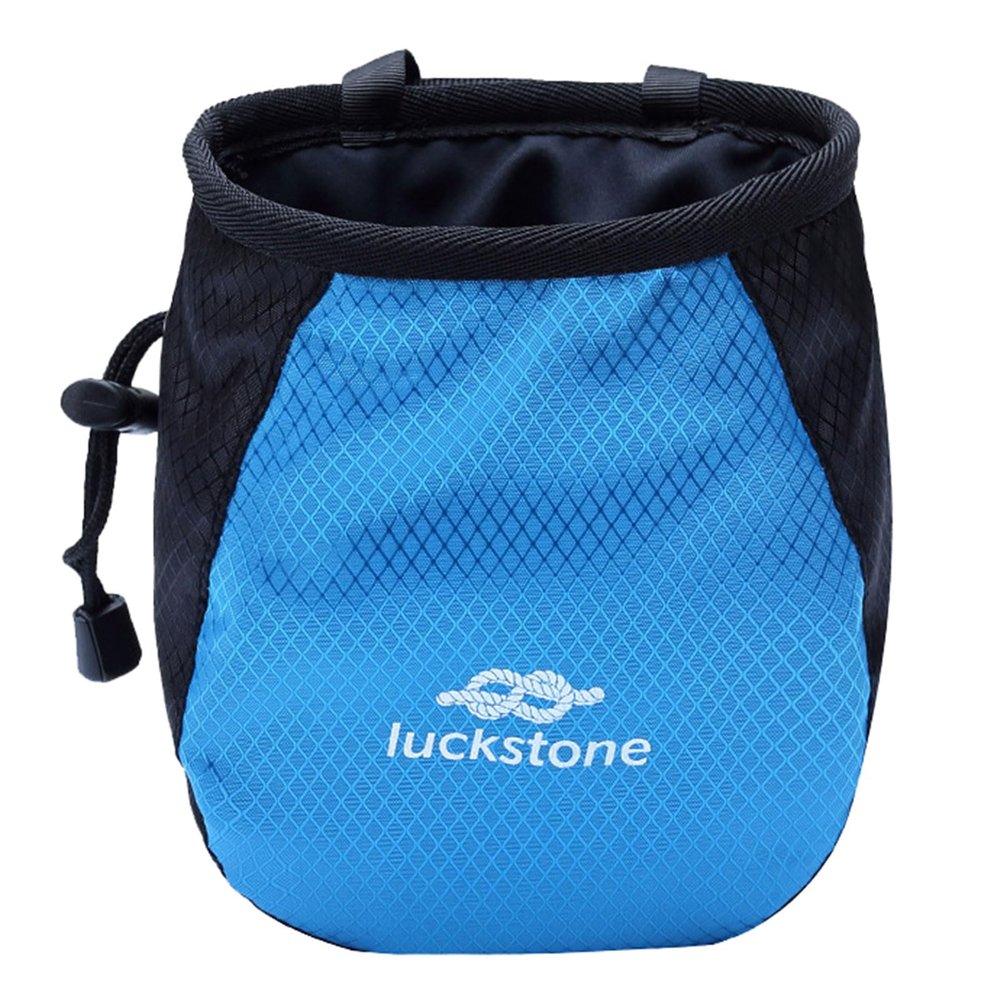 QMQJIA Rock Climbing Chalk Bag Talcum Powder Bag Weightlifting Pouch Adjustable Drawstring Chalk Bag Nonslip Magnesia Pouch Portable Bouldering Chalk Bag Bucket