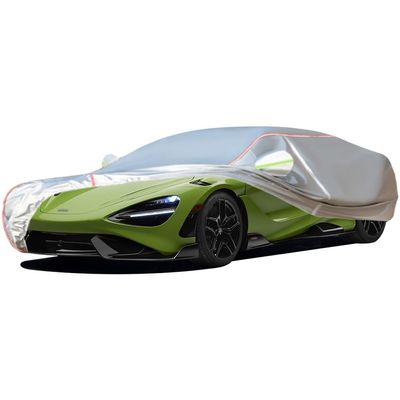 WOLWES Car Covers are Suitable for McLaren 765LT/765LT Spider,Water,Rain,Sun and Snow Resistant Oxford Fabric Car Covers,with Side Door Zip (Color : White, Size : 765LT Spider)