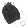 2 in 1 USB Heated Hat Winter Knitted Hat Running Hats Fleece Skull Cap Neck Warmer Circle Loop Scarf for Women Dark Gray view 4