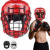 Boxing Headgear MMA Muay Thai, Removable Face Grill, Head Gear for Sparring Grappling Martial Arts Kickboxing Karate Taekwondo BJJ Training Head Guard view 1