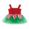 dPois Girls Christmas Tutu Dress Dance Figure Ice Skating Dress Xmas Mrs Santa Elf Dress Up Party Costume Red 8 Years view 3
