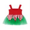 dPois Girls Christmas Tutu Dress Dance Figure Ice Skating Dress Xmas Mrs Santa Elf Dress Up Party Costume Red 8 Years view 4