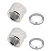 EQUIPTAC 1/2x28 Thread Protector Aluminum & Crush Washers Steel 4 Pack with Chosen Color and Texture view 1
