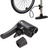 Black Pump Adapter Valve, 3 in 1 Replacement Dual Head Air Pump Adapter Valve Bicycle Bike Cycle Tyre Tube Pump AdapterBike Floor Pumps view 1