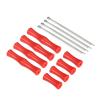PATIKIL Archery Bowstring Finger Guard Saver 1.6 Inch/0.8 Inch, 4 Pack Silicone Finger Guard for Youth, Red