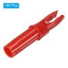 PATIKIL Archery Arrow Nocks 6.2mm 0.244", 60 Pack Insert Arrow Nock Replacement for Shooting, Red view 3