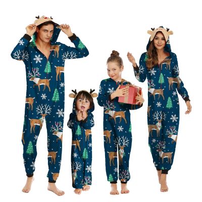 Adisputent Christmas Pajamas for Family Matching Cute Long Sleeve Couples Soft Holiday Sleepwear Funny Christmas Pjs sets One Piece Turquoise K 6 Years